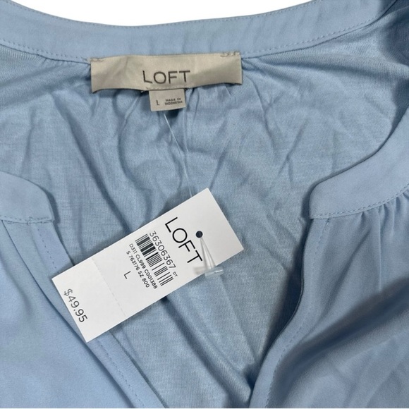 LOFT Ruffled Sleeve Blouse - Picture 3 of 6